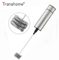 LUCOG Powerful Double Spring Whisk Electric Milk Frother Kitchen Mixer Hand Milk