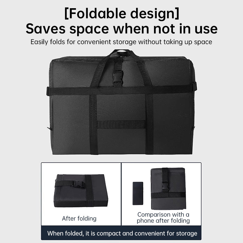 Oxford Fabric Storage Bag: Thick, Large-Capacity, Portable (Grid Pattern) – For Clothes, Blankets, Checked Luggage
