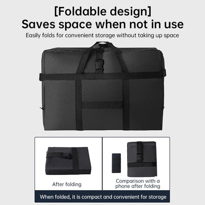 Oxford Fabric Storage Bag: Thick, Large-Capacity, Portable (Grid Pattern) – For Clothes, Blankets, Checked Luggage
