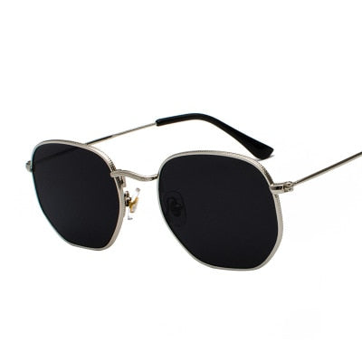 Men Sunglases Sun glasses NEW Women Metal Frame Fishing Glasses Gold tea Eyewear lentes de sol hombre okulary UV400