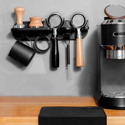 Coffee Machine Handle Cloth Powderer Finishing Wall Rack Without Punching Holes