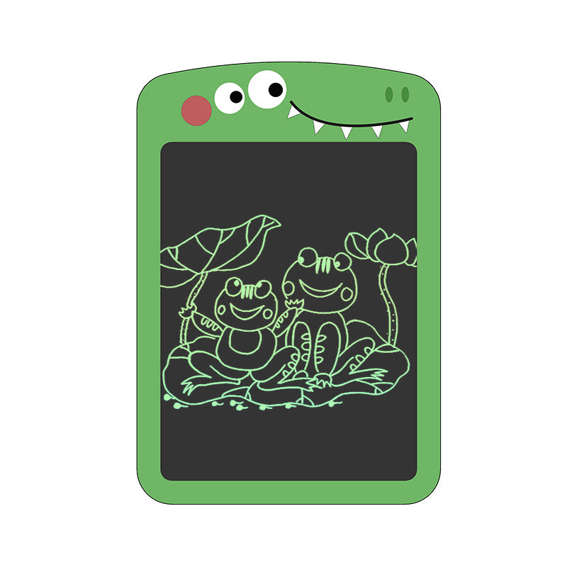 6.5 Inch Cartoon Couple Dinosaur LCD Writing Board Family Message Note Children's Early Puzzle LCD Writing Board