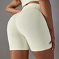 Mermaid Curve High Waist Tight Seamless Knitted GYM Shorts Hip Up Breathable Stripe Shorts Running Fitness Quick Dry Yoga Shorts