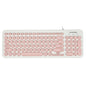 D520 Silent Wired Esports Keyboard USB Ultra Thin 104 Key Business Office Retro Punk Computer Gaming Keyboard