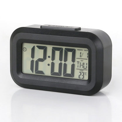 Mini Digital Alarm Clock: LED Backlight, Calendar, Snooze, Data Display
