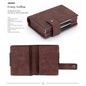 Credit Card Holder Men and Women Aluminum Alloy Card Case PU Leather Fashion Card Wallets ID Card Holder Purse
