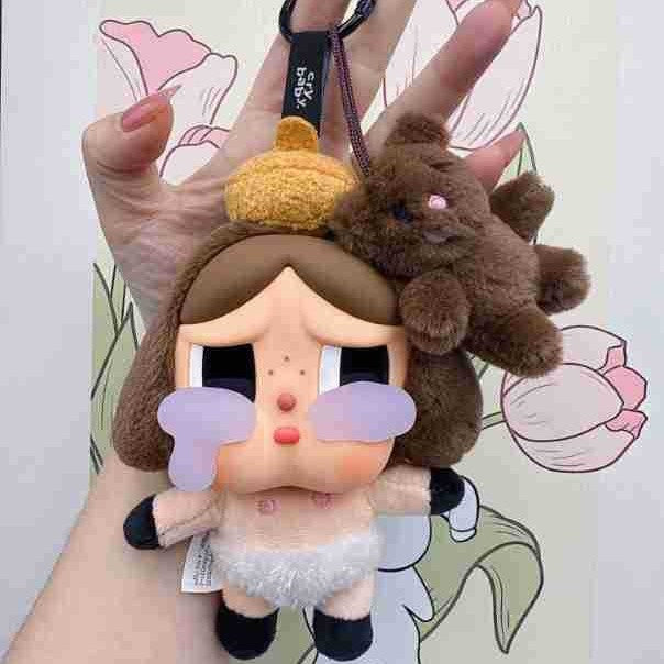 Classic Rabbit and Bear Series Bag Charm with Hidden Tear Design