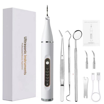 Ultrasonic dental cleaner portable oral care cleaning device stone removal and whitening dental cleaner