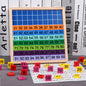 Christmas toy gift Montessori math teaching aids 1-100 number continuous board sorting board wooden hundred number board children's early education puzzle toys