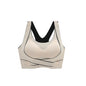 Traceless Sports Bra for Women Shockproof Running Gather Anti sagging Back Fitness Yoga Tank Top Style Steel Ring Free Bra