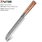 Gold Color Wooden Handle Hammer Pattern Damascus Kitchen Knife Kitchen Knife Set Bread Knife Fruit Knife Household Chef Knife