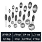 Stainless steel double headed magnetic suction spoon 8-piece set 9-piece set baking tool scale spoon set kitchen seasoning spoon