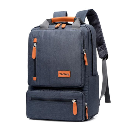 Casual Business Men Computer Backpack Light 15 inch Laptop Bag Waterproof Oxford cloth Lady Anti-theft Travel Backpack Gray