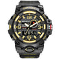 SMAEL 8035 Men Sport Watches Dual Time Digital Watch Quartz 50m Waterproof Watch Led Military Watch Sport 8035 Men Watches Wristwatch