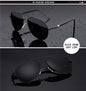 Metail Frame Quality Oversized Spring Leg Alloy Men Sunglasses Polarized Brand Design Pilot Male Sun Glasses Driving