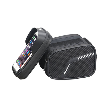 Bicycle Bag Front Beam Bag Mountain Bike Mobile Phone Front Hanging Bicycle Saddle Storage Bag Riding Equipment Accessories
