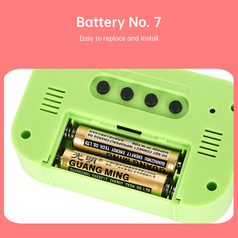 Mini Digital Alarm Clock: LED Backlight, Calendar, Snooze, Data Display