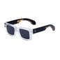 Fashionable boxy sunglasses for men with a simple frame that can be paired with nearsighted glasses