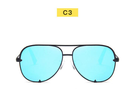 Fashion Gradient Metal Frame Pilot Sunglasses Men Women Classic Retro Driving Sun Glasses Brand Designer UV400