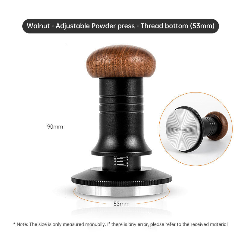 Coffee Adjustable Press Walnut Coffee Machine Impact Hammer Constant Pressure Elastic Press Hammer