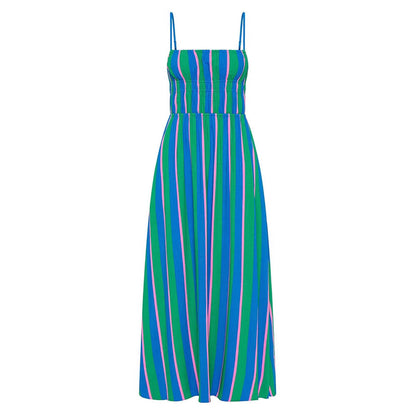 Striped camisole casual dress for women