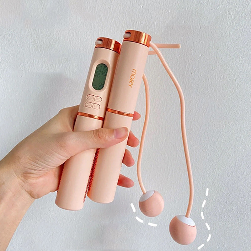 Intelligent Electronic Cordless Rope Skipping Student Female Fitness Weight Loss Fat Burning Professional Sports Wire Rope