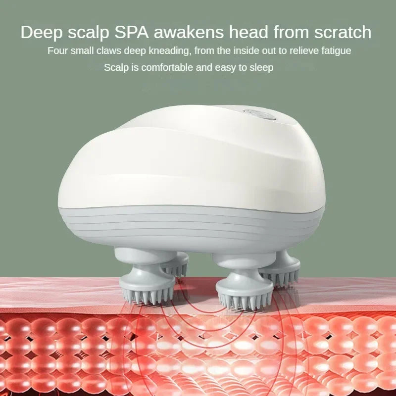 Deep Scalp Massager Head Cleaning Massager Also Suitable for Pets Electric Massage Tool Washable and Portable