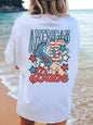 Letter graphic T-shirt women's street sports short sleeved fashion summer T-shirt clothing
