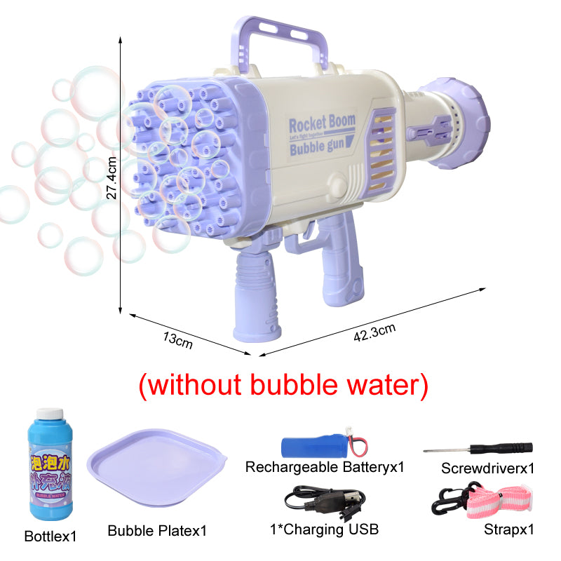 Bazooka 44 Porous 44 Children's Handheld 44-hole Bubble Gun Douyin Stall Net Red Explosive Children's Toy Girl