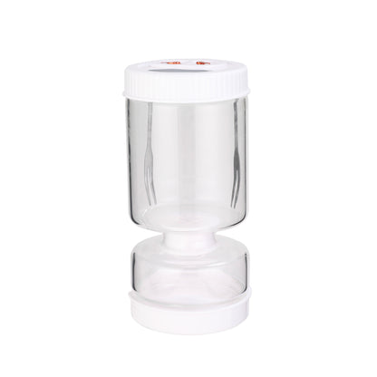 Circular Fifth Generation Dry-Wet Separation Pickle Jar: Sand Timer Glass Container