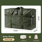 Oxford Fabric Storage Bag: Thick, Large-Capacity, Portable (Grid Pattern) – For Clothes, Blankets, Checked Luggage