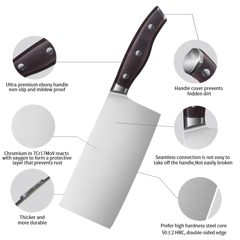 Chef knife  7Cr17mov  Stainless Steel Kitchen GoodsProfessional Cooking Tool