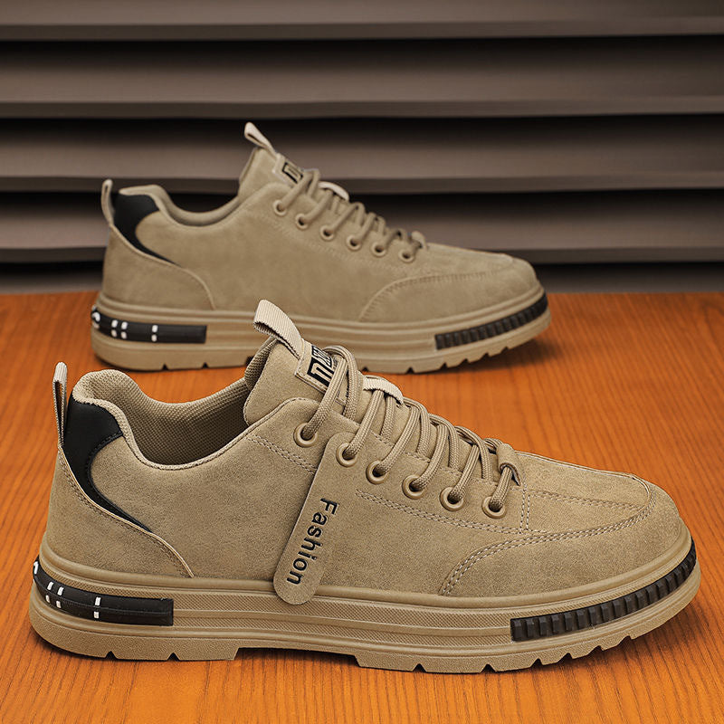 Wear resistant and anti slip construction site workwear shoes trendy and versatile shoes men's work shoes