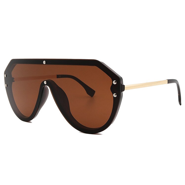 New European and American foreign trade watermark fashion sunglasses men's and women's Sunglasses yellow glasses