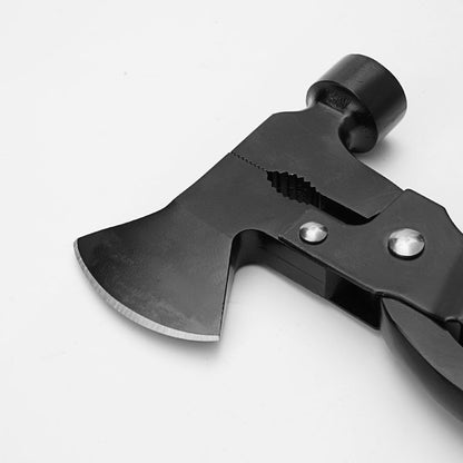 Outdoor camping multifunctional portable pliers hammer folding ground nail hammer vehicle lifesaving tool