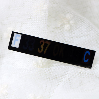 5pcs/Lot Infant Milk Bottle Temperature Thermometer ABS Digital Sticker Thermometer Infant Milk Bottle Temperature Plastic Strip