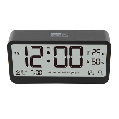 Multifunctional Digital Clock: Adjustable LED Brightness, Temp & Humidity Display, Dual - Mode Alarm, for Bedside or Desk