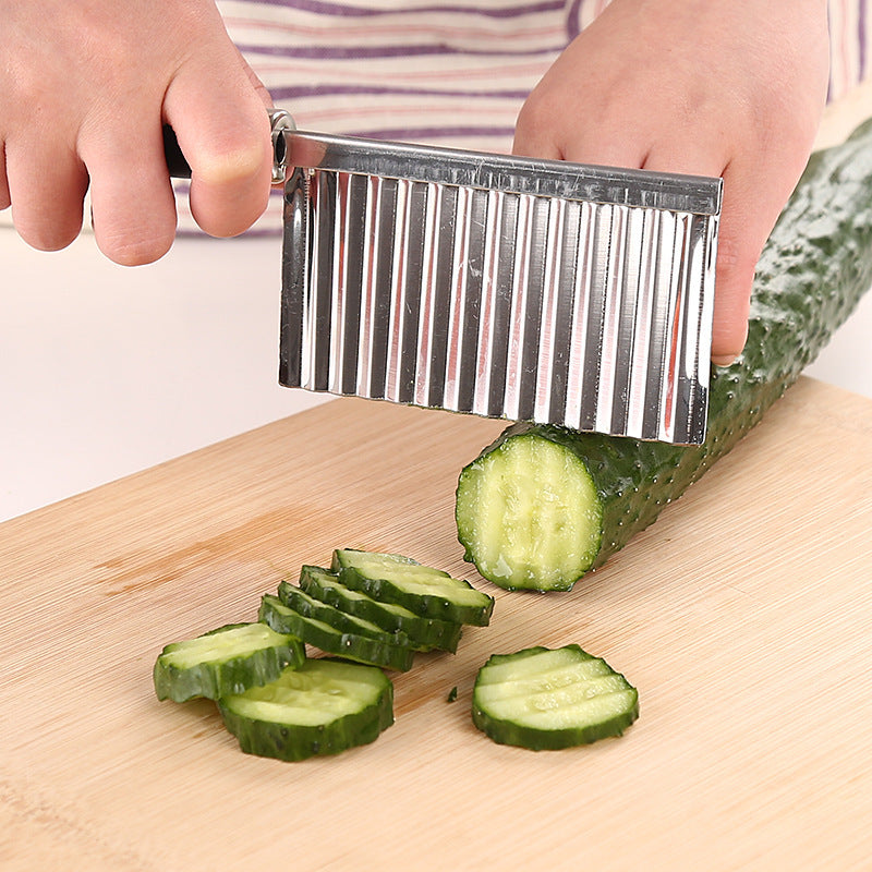 Multifunctional Stainless Steel Wave Knife Household Potato And Vegetable Cutter