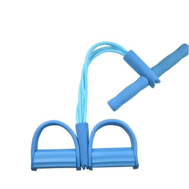 Gum 4 Tube Resistance Bands Latex Pedal  Pull Rope Resistance Band