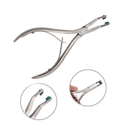 Dental Crown Remover Plier Forceps Removing Temporary Teeth Veneers Spreader Tooth Lab Dentistry Surgical Tool Rubber Tipped