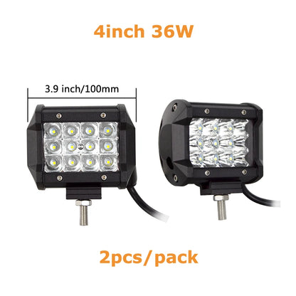 7D 20'' 23'' 45'' 216w 252w 288w 324w LED Light Bar Offroad Driving Lights Combo Work Light Bar 12v 24v Truck SUV ATV 4WD 4x4