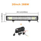 7D 20'' 23'' 45'' 216w 252w 288w 324w LED Light Bar Offroad Driving Lights Combo Work Light Bar 12v 24v Truck SUV ATV 4WD 4x4