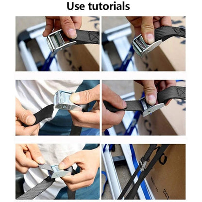 Tie Down Straps Zinc Alloy Adjustable Cam Buckle Luggage Package Fixing Straps Dropshipping