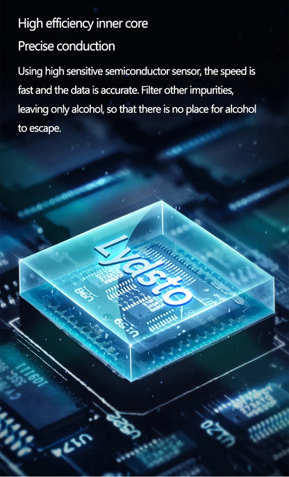 Hydsto Digital Alcohol Tester Professional Alcohol Detector Breathalyzer Police Alcotester LCD Display Drunk Driving Test
