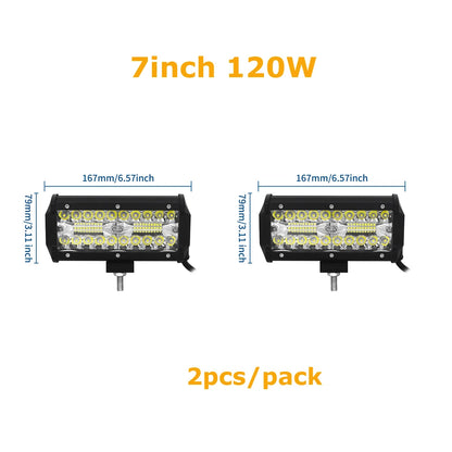 4-23 inch Off Road LED Light Bar 12V 24V 8D Combo Led Bar/Work Lights for Car Jeep Truck Suv 4x4 Atv Boat Lightbar Headlight