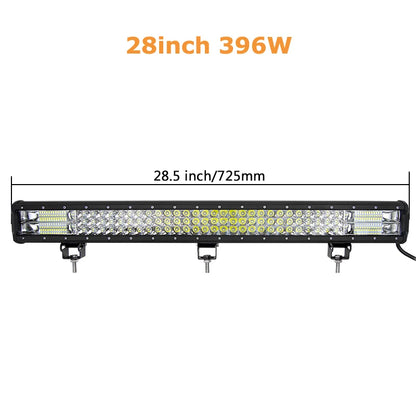 7D 20'' 23'' 45'' 216w 252w 288w 324w LED Light Bar Offroad Driving Lights Combo Work Light Bar 12v 24v Truck SUV ATV 4WD 4x4