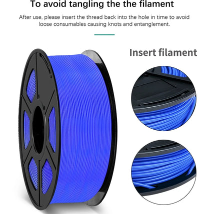 SUNLU 5Roll PETG/PETG Clear Filament 1.75 ±0.02mm 1kg Spool (2.2lbs) High Toughness Neatly Wound Filament Fit Most FDM Printer
