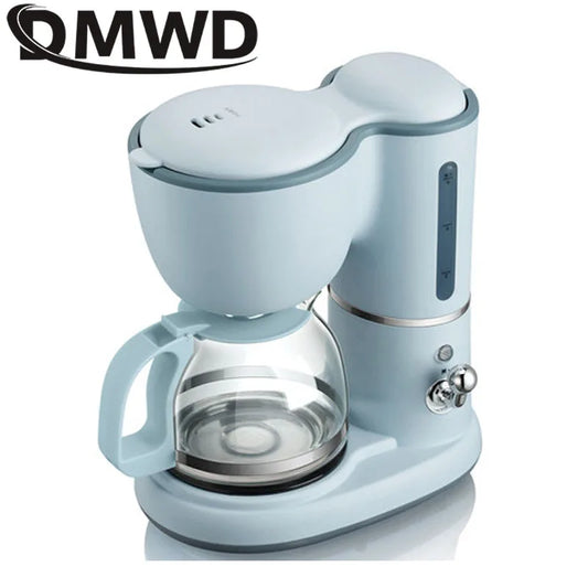 550W Espresso Coffee Machine Drip Coffee Maker 600ml Teapot Glass Bottle Coffee Powder Drip Proof Filter Insulated Teapot 220V