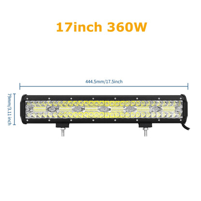 4-23 inch Off Road LED Light Bar 12V 24V 8D Combo Led Bar/Work Lights for Car Jeep Truck Suv 4x4 Atv Boat Lightbar Headlight