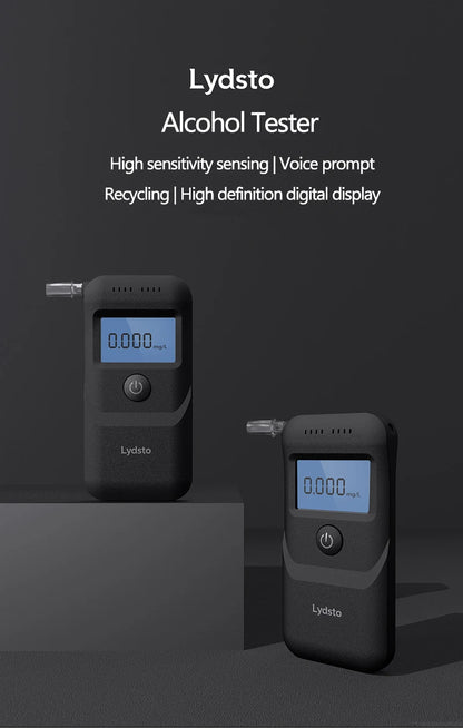 Hydsto Digital Alcohol Tester Professional Alcohol Detector Breathalyzer Police Alcotester LCD Display Drunk Driving Test